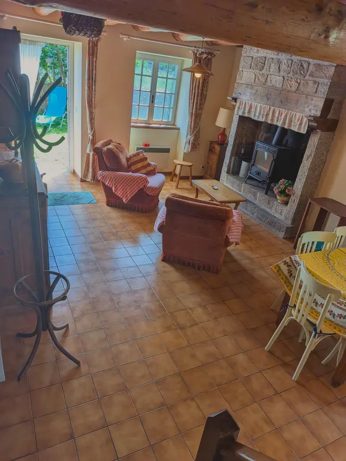 Vue haute de la pièce de vie — maison à vendre à La Vialette